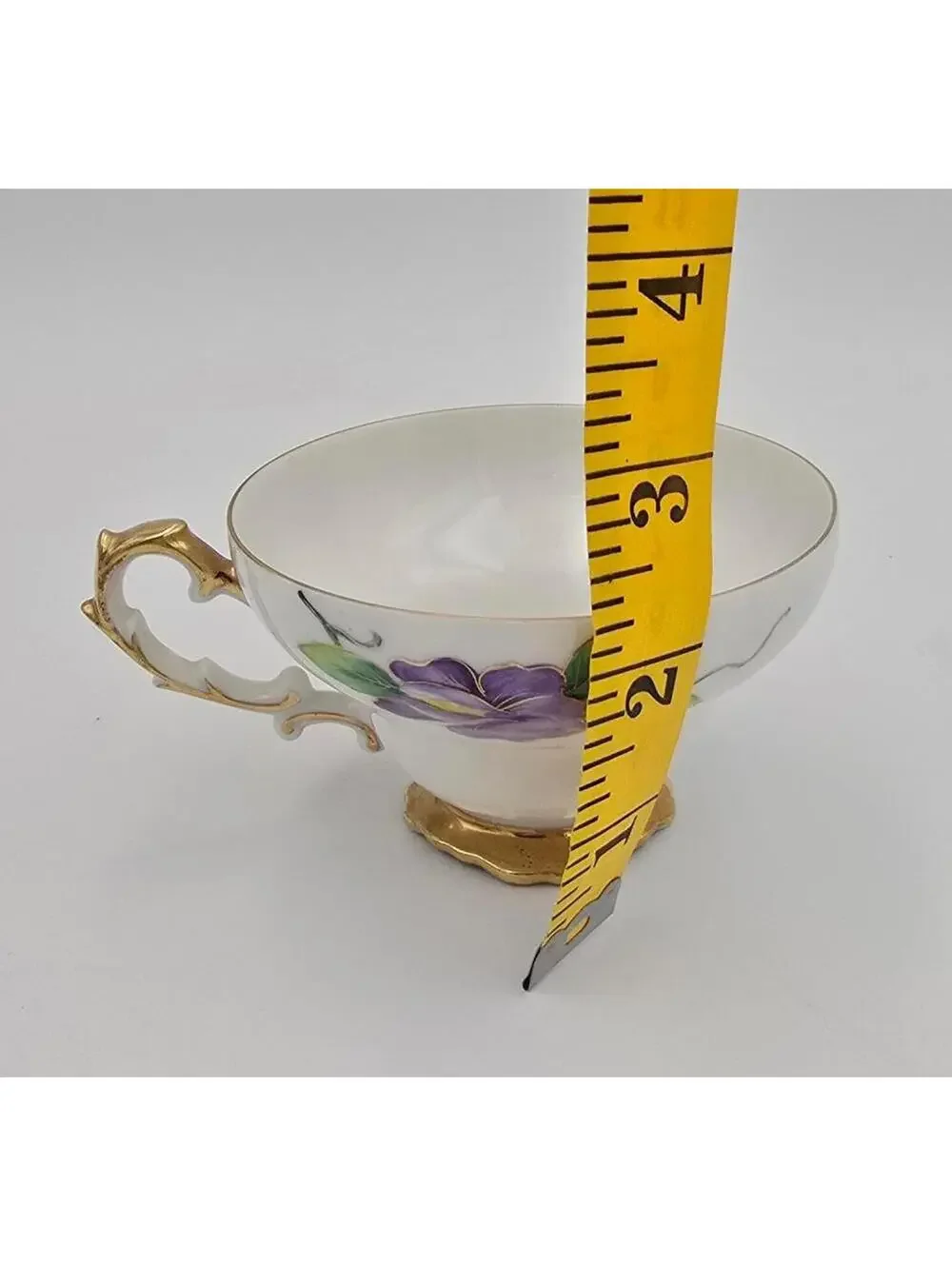 Vintage Chubu China Floral Tea Cup Gold Trim Hand Painted Cup